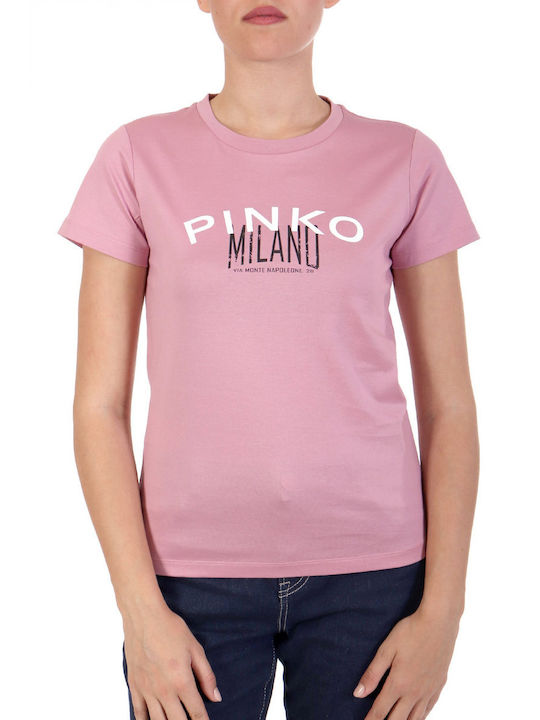 Pinko Bussolotto Damen T-Shirt Pink