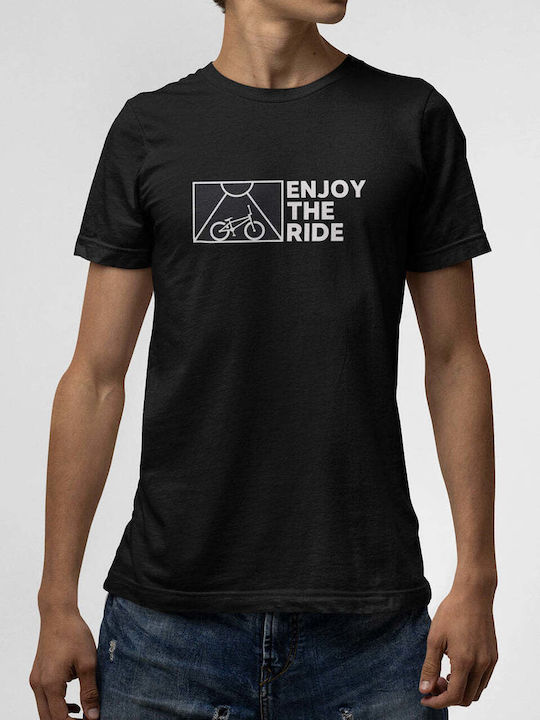 Tricou negru pentru bărbați "Enjoy Ride"