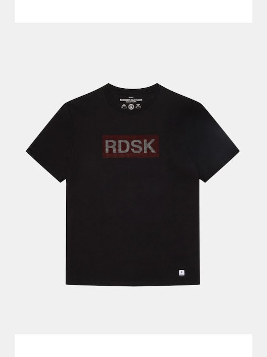 Redskins Bluza Bărbătească cu Mânecă Scurtă Black