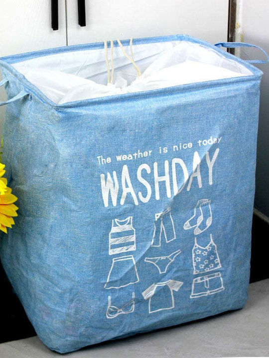 Laundry Basket Fabric 30x40x60cm Blue