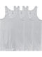 Men's Undershirts Sleeveless in White Color 3Pack