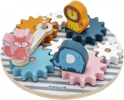 Viga Toys Βρεφικό Παιχνίδι Polar B Gears and Sprockets από Ξύλο για 18+ Μηνών