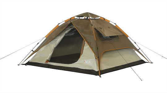 Inca Harmonia Αυτόματη Σκηνή Camping Igloo Καφέ 3 Εποχών για 4 Άτομα 220x220x150εκ.