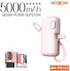Moxom MX-PB123 Power Bank 5000mAh Ροζ