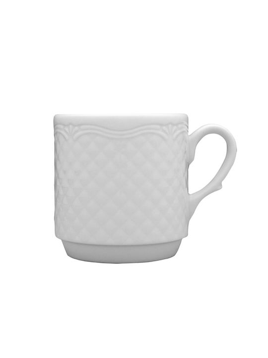Hausmann Cană din Porțelan Albă 300ml