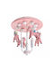 Kids Chandelier Ceiling Light E27 Pink 40W