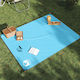 vidaXL Bettdecke 155x155cm in Blau Farbe