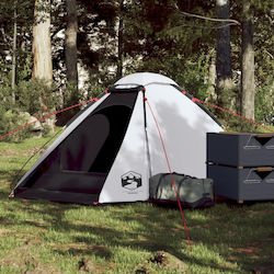 vidaXL Σκηνή Camping Λευκή για 2 Άτομα 255x150x105εκ.