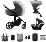 Kinderkraft Prime2 Adjustable 3 in 1 Baby Stroller Suitable for Newborn Shadow Grey 12kg