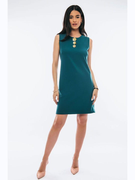 BelleFille Mini Shirt Dress Dress Emerald