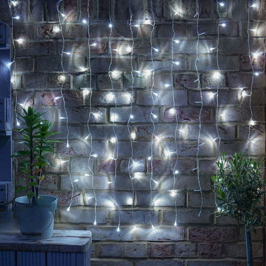 240 Λαμπάκια LED 2μ. x 200εκ. Λευκά τύπου Κουρτίνα