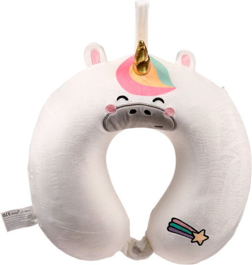 Puckator Memory Foam Travel Pillow Travel Set Pillow for Kids White
