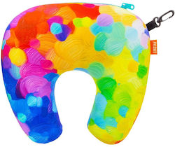 Pylones Multicolour Polyester Travel Pillow Palette