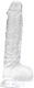 Loving Joy Dildo Realistic Dildo with Scrotum Transparent 16.5cm