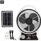 Sistem Solar Cu Ventilator Cu 2 Becuri Radio Și Încărcare USB Q-F620