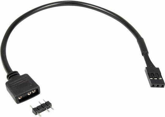 Καλώδιο Inter-tech 1x 3pin 5v Rgb > 1x Vdg Connector 20cm Retail