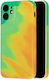 Umschlag Rückseite Silikon / Kunststoff Grün (iPhone 11 Pro)