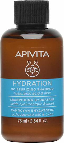 Apivita Hydration Hyaluronic Acid & Aloe Σαμπουάν Ενυδάτωσης για Όλους τους Τύπους Μαλλιών 75ml