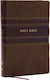 Nkjv Personal Size Large Print Bible With 43,000 Cross References, Brown Leathersoft, Red Letter, Comfort Print