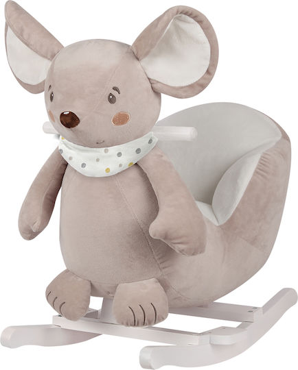 Kikka Boo Mouse Качулка Играчка Мишка за 12++ месеца за Товар до 30кг Бежов