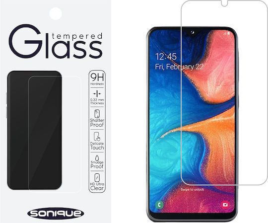 Sonique Hardy Glass Premium Series HD 9H Tempered Glass (Galaxy A20e)