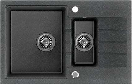 Steiner Peter 156 39221000 Drop-In Spüle aus Verbundgranulat B78xT50cm Gray