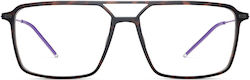 Lool Strut Herren Acetat Brillengestell Braun Schildpatt HVBL
