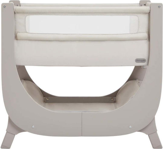 Shnuggle Cradle Lite with Mattress and Side Opening Beige