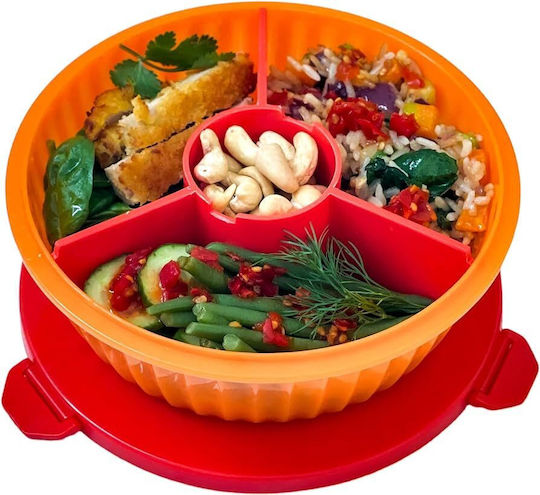Yumbox Recipient pentru copii din plastic 1.06lt Portocaliu