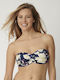 Botanical Leaf Set Bikini Floral Navy Blue