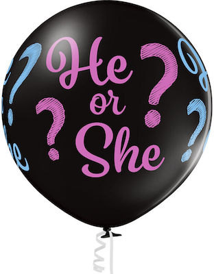 Balloon Latex Baby Gender Reveal Black