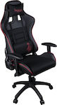 Konix Drakkar Berserk Artificial Leather Gaming Chair with Adjustable Arms Black / Red