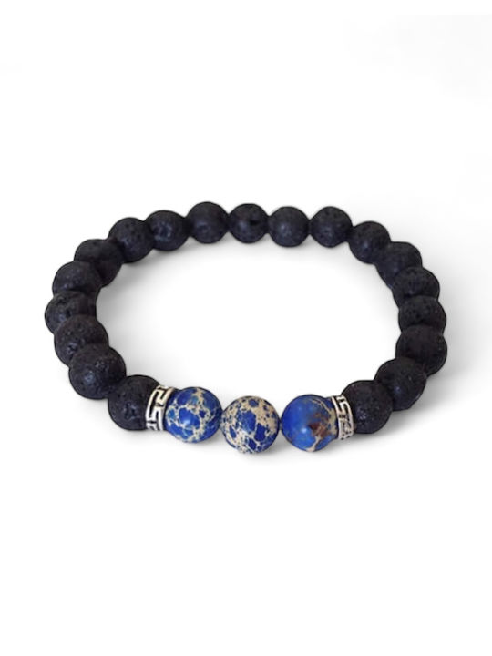 Lava Stone Blue Bracelet