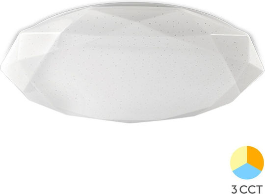 Braytron Jade Plafonieră de Tavan 39buc Albă cu LED Integrat