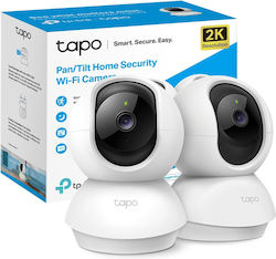 TP-LINK Tapo C210 2-Pack v1 IP Κάμερα Παρακολούθησης Wi-Fi 3MP Full HD+ με Αμφίδρομη Επικοινωνία
