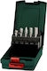 Metabo Set 5 Diamond Carbide Drill Bits With Cylindrical Shank For Metal
