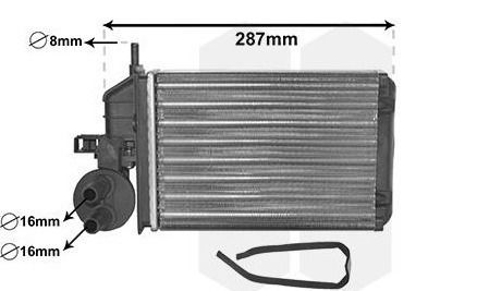 Car Heater Radiator for Fiat Seicento