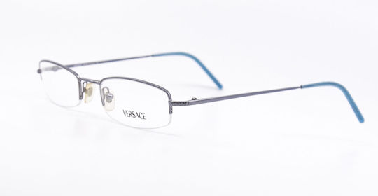 Versace Metal Eyeglass Frame Silver VE1020 1008S