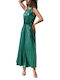 Open Maxi Dress Green