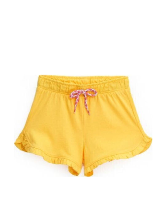 Șort/Salopetă Copii din Material Textil Galben