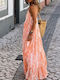 Amely Maxi Φόρεμα Πορτοκαλί