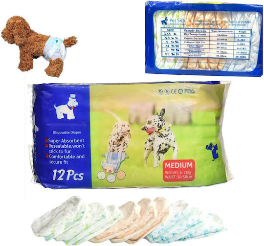 Pet Soft Hundewindeln Mittel 30 - 30cm 12Stück