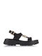Tomas Shoes Handmade Leather Women's Sandals with Ankle Strap Black