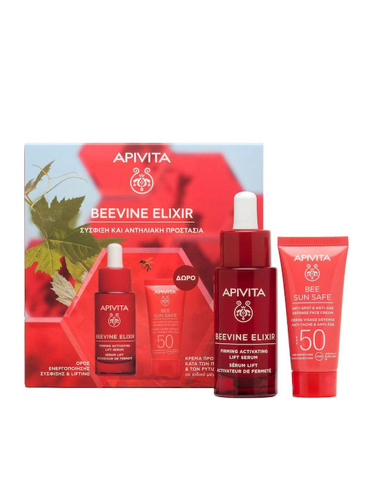 Apivita Beevine Elixir Σετ Περιποίησης για Σύσφιξη, Λάμψη & Αντιγήρανση 2τμχ