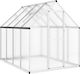 vidaXL 4005834 Greenhouse House Type with Alumi...