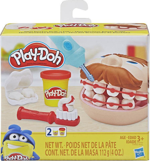 Hasbro Play-Doh Set Aluat De Modelare Plasticină Mini Doctor Drill N' Fill Dentist Pentru 3+ Ani