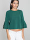 Figl Women's Blouse with Buttons Green