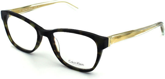Calvin Klein Women's Acetate Brown Prescription Eyeglass Frame CK7892S 301