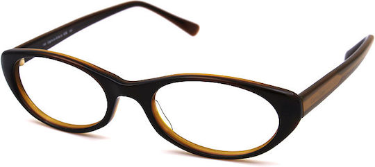 Calvin Klein Weiblich Kunststoff Brillenrahmen Katzenauge Braun CK636S 042