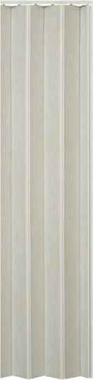 Accordion Door Leaf PVC 12.4x210cm Oak White 095625 PVC White